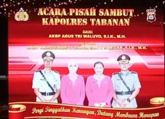 Bupati Hadiri Malam Pisah Sambut Kapolres Tabanan