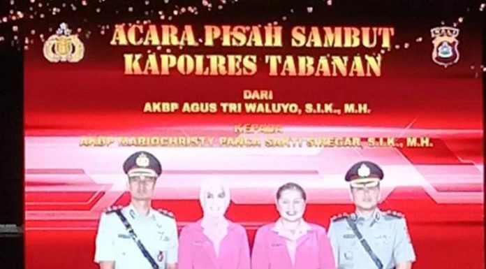 Bupati Hadiri Malam Pisah Sambut Kapolres Tabanan