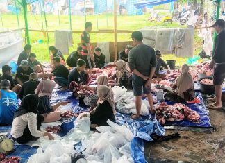 Semangat dan Antusiasme Warga OB Tabanan, Penyembelihan Hewan Qurban