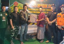 Posko Mudik Lebaran 2023 PC GP Ansor Tabanan