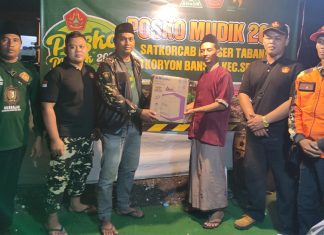 Posko Mudik Lebaran 2023 PC GP Ansor Tabanan